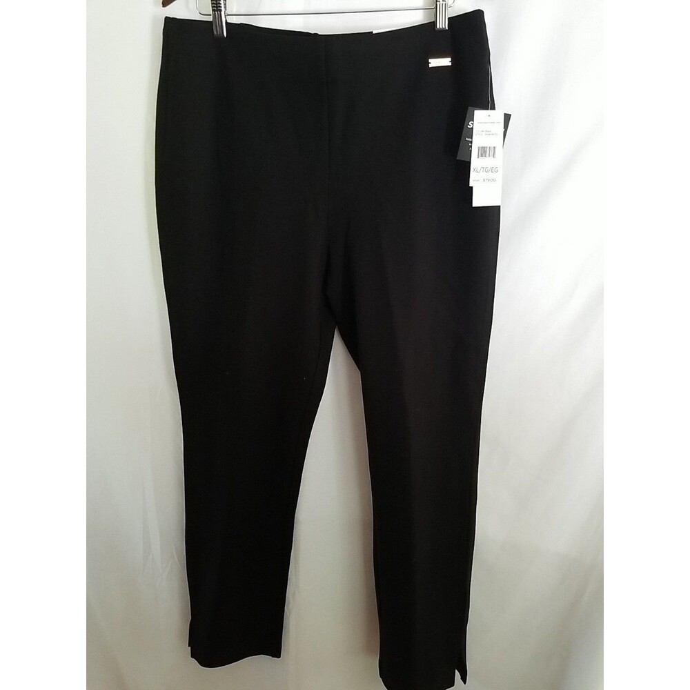 Rafaella Pants Women's Black High Rise Slimming Dress Slacks Size XL